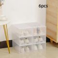 Folder Plastic Shoes Case Thickened Transparent Drawer Case Plastic Shoe Boxes Stackable Box Shoe Organizer Storage Shoe box. 