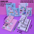 Unicorn Diary / Notebook For Kids (Girls) (Medium - A5 - 21 x 14.5 x 1.3 cm) (Small - A6 - 14 x 8.9 x 1.3 cm) (80 pages) - Diary / Diaries for Girls / Kids. 