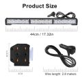 Red White Blue 18 LED Police Signal Light Traffic Adviser Car Emergency Warning Strobe Lights Bar Vehicle Flashing Lamp Beacon. 