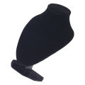 Necklace Mannequin Bust Elegant Fashionable Portable Wooden Black Lint Necklace Display Holder for Jeweler for Home.
