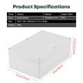 230x150x85mm Wiring Junction Box Water resistant White Plastic Enclosure Project Case DIY Junction Box IP65 Waterproof. 