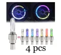 4 PCS Bicycle Valve Light Bicycle Light Cycle Lights Dust Cup Tyre Rim Light Bulb Cycle Tire Light Lamp Bike Rim Lights Bicycle Parts Accessories Equipment(null). 