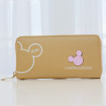 Disney Women Wallet Mickey Mouse Cartoon Long Zipper PU Wallet Fashion Minnie Coin Purse Anime Money Purse Card Holder Girl Gift. 