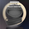 SEAMETAL 2Pcs Car Coaster Water Cup Holder Silicone Non-slip Drink Cup Mat Waterproof Heat Insulation Car Cup Mat Accessories. 