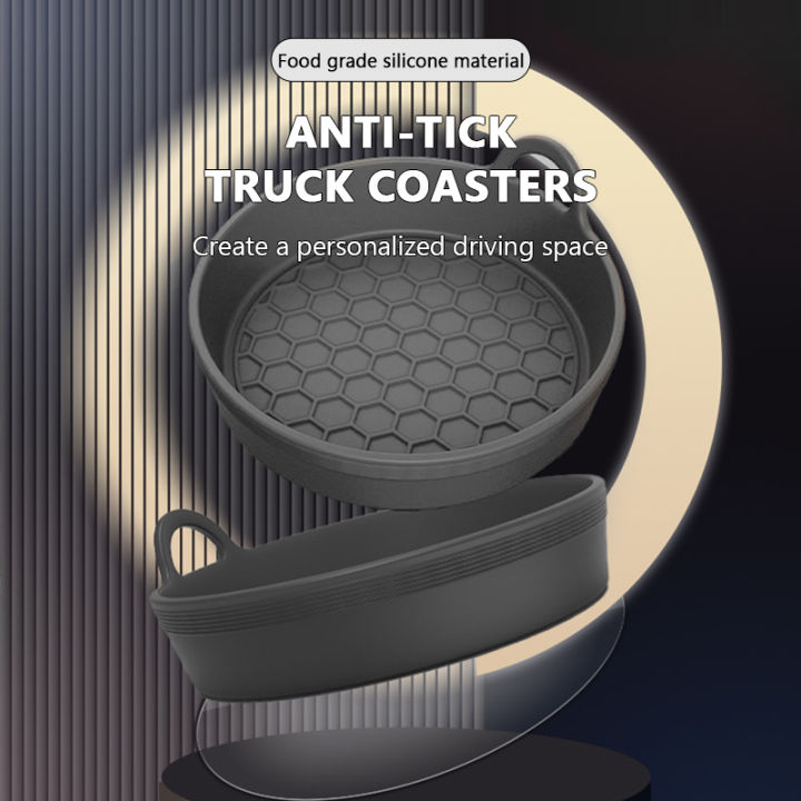 SEAMETAL%202Pcs%20Car%20Coaster%20Water%20Cup%20Holder%20Silicone%20Non-slip%20Drink%20Cup%20Mat%20Waterproof%20Heat%20Insulation%20Car%20Cup%20Mat%20Accessories%20-%20Image%204