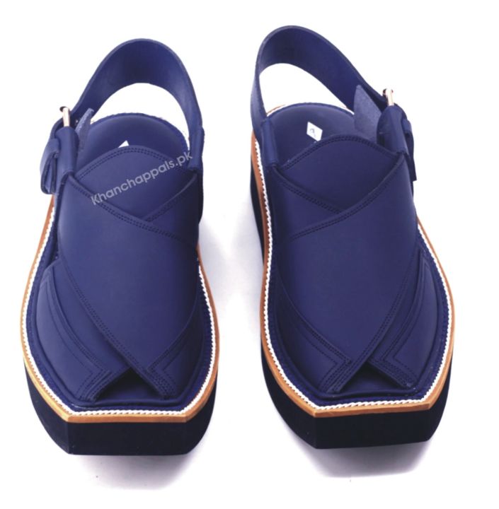 Premium%20Blue%20Matte%20Leather%20Kaptaan%20Chappal%20/%20Khan%20chappal%20/%20Sandal%20-%20Image%204