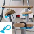 Adjustable High Chair Footrest 50cm Length Stable Design Baby Highchairs Pedal Non-slip Rubber Rings Highchair Accessory. 
