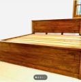 Teak Box Bed 6x5 (72x60). 