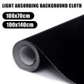 Black Background Screen Flocking Photography Photo Booth Backdrop Light Absorbing Cloth Portrait Photo Shooting Blocking Light. 