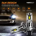 NIGHTEYE H7 LED Headlights 20000LM Canbus Mini Size H7 Light Bulbs 60W 6500K White Plug and Play Car Lights with Fan Headlamp. 