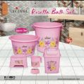 6pice plastic bathroom set /best washroom set for use / Pure high Quality/ Available in varity of different Attractive colours |. 