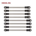 Stainless Steel Chassis Tie Rod 275mm Wheelbase Links Set with M4 Rod Ends for 1/10 RC Crawler 275WB SCX10 D90 TF2 DIY Part. 