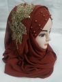 ladies Fancy Hijab New Available Bunch Turkish Bridal Stylish Scarf. 