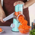 Multifunctional vegetable cutter hand-cranked rotate grater three-in-one roller vegetable cutter vertical four-in-one slicer. 