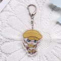 1/6PCS Anime Characters Dr. STONE Acrylic Keychain Accessories Keyrings Friends Funny Cartoon Bag Charms Backpack Pendant.