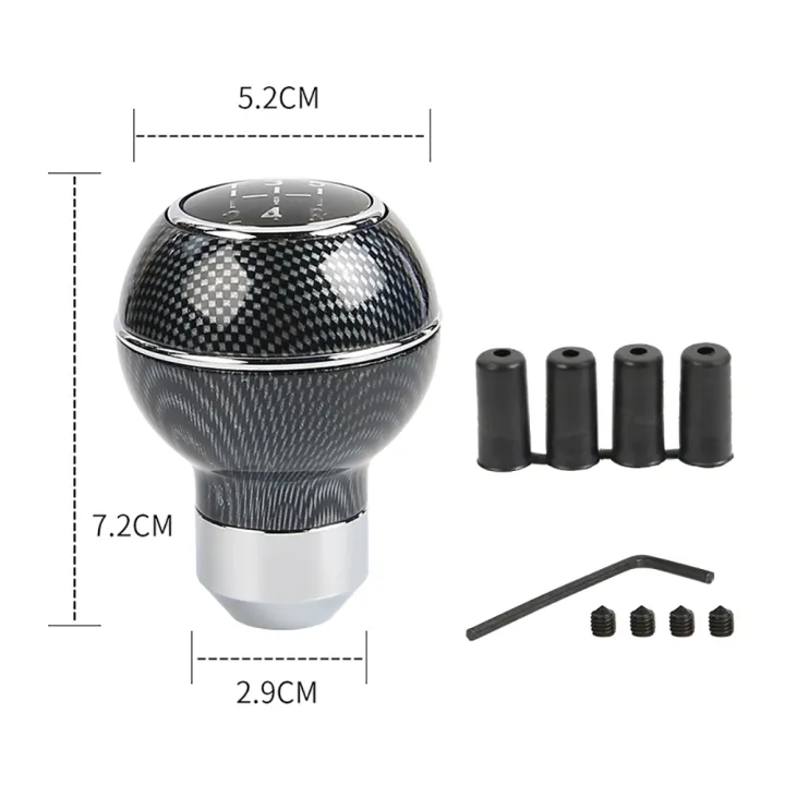 Universal%205%20Speed%20Car%20Manual%20Gear%20Shift%20Knob%20Carbon%20Pattern%20Aluminum%20Wooden%20Gear%20Head%20Automatic%20Gear%20Level%20Knob%20Shift%20Lever%20-%20Image%204