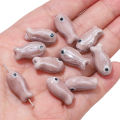 10PCS Retro Small Fish Beads Charms Ceramic Spacer Loose Beads For Jewelry Making Crafts Handmade DIY Bracelet Accessories. 