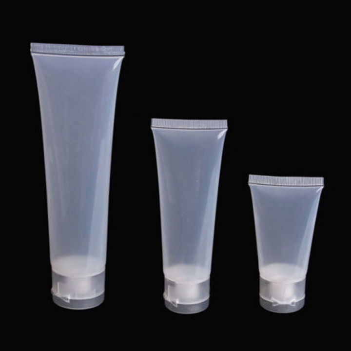 2Pcs%2015ml%2020ml%2030ml%2050ml%20100ml%20Clear%20Plastic%20Soft%20Tubes%20Empty%20Cosmetic%20Cream%20Emulsion%20Lotion%20Packaging%20Containers%20-%20Image%204
