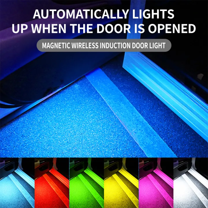 1/2PCS%20Car%20Door%20Lights%20LED%20Welcome%20Light%20Magnetic%20Control%20USB%20Charging%20Auto%20Open%20Door%20Safe%20Anti-collision%20Emergency%20Signal%20Lamp%20-%20Image%203
