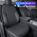car seat cover cushion For Tesla Model 3/Model Y 2019-2026 juniper Ice Silk Seat Cover breathable seat car Interior accessories.