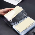 6pcs Convenient Clear PVC A5 A6 A7 Binder Pockets Clear Zipper Folders For 6-Ring Notebook Binder Files Reports Binder. 