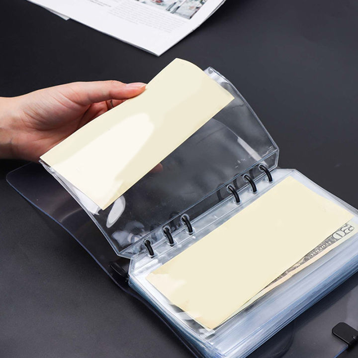 6pcs%20Convenient%20Clear%20PVC%20A5%20A6%20A7%20Binder%20Pockets%20Clear%20Zipper%20Folders%20For%206-Ring%20Notebook%20Binder%20Files%20Reports%20Binder%20-%20Image%206