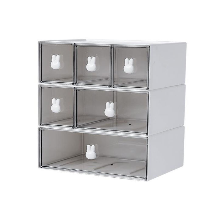 Rabbit Handle Combination Drawer Box Stationery Organizer Desktop ...