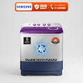 SAMSUNG 7 Kg Semi-Automatic Top Load Washing Machine With Double Storm Pulsator & Air Turbo Dry WT70C3200LL/TL. 