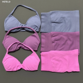 HISTELLO Gym Set 2 Piece Women Strappy Yoga Bra Top Workout Scrunch Shorts Sports Suit Fitness Clothes Seamless Yoga Set.