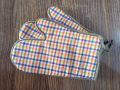 Oven Gloves heat resistant mitts. 