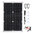 100W 12V Protable Solar Panel Kit With 60A Solar Charge Controller 2 USB Ports Outdoor Protable Moblie Phone Charger Outdoor.