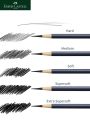 5/6PCS Faber Castell Goldfaber Charcoal Graphite Sketch Set EX-Soft Medium Hard Pencils for Drawing Sketching Shading Artists. 