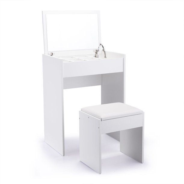 HRJ%20MART%20Vanity%20Dressing%20Table%20with%20Flip%20Top%20Mirror%20and%20Hidden%20Storage%20Box,%20dressing%20table%20organizer,Makeup%20Vanity%20Table%20Writing%20Desk%20with%20Cushioned%20Stool,%20White%20by%20dream%20decor%20-%20Image%204