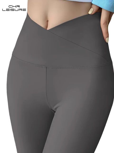 Outer%20Wear%20Spring%20Summer%20Pants%20Cross%20Waist%20Abdominal%20Pressure%20Leggings%20%20For%20Girls%20-%20Image%202