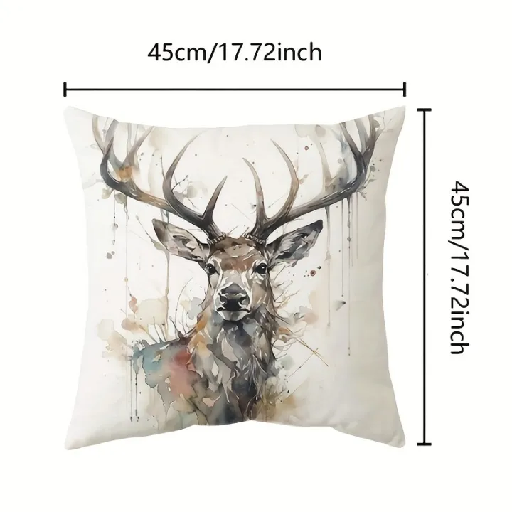 1pc%20Decorative%20Throw%20Pillow%20Cover%20Modern%20European%20Retro%20Deer%20HeadSingle%20Side%20Printing%20Decoration%20Home%20Sofa%20Car%20Cushion%20Cover%20-%20Image%202