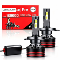Heyword 2800W 6000000LM PLUS H7 H11 H1 H4 Led Headlight Bulb 6000K LED HB3 HB4 Double Copper Tube Led Light Kit for Car 12V 2PCS.