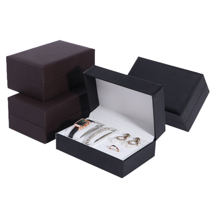 Luxury Pu Leather Watch Box Woman Man Gift Packaging Box Watch Display Holder Watch Organizer Case Jewelry Storage Box