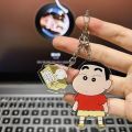 Crayon Shin-chan Cute Acrylic Keychain Pendant – Cartoon Bag Charm & Gift. 