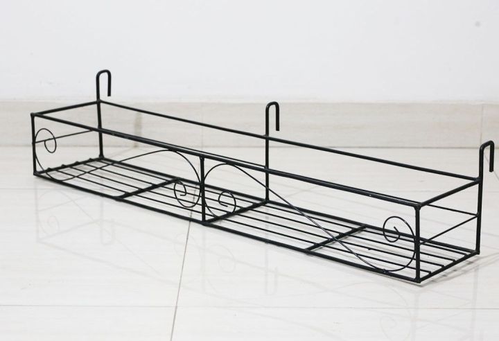 Metal Grill Rack Hanging Planter Pot 26x8x4 inches -1 Pcs.