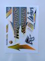 New 3D 2024 Latest Spartan Orange & Black Edition Top Quality Cricket Bat Sticker For Professional Players. 
