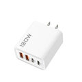 4 Port USB Charger Total 120W Fast Charging EU/US/UK Plug Wall Charger Mobile Phone Power Adapter For Phone Charge Type C Cable.