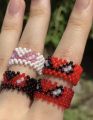 SPiDERMAN RING/SPIDER WOMEN RING/SPIDER RING/BEADED RINGS. 