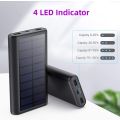 Solar Power Bank 26800mAh, HETP, New Version Solar Charger Portable Charger 2 Outputs Huge Capacity External Backup Battery Pack. 