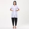 Female Medical Apron with Cotton Fabric | Female Doctor Apron | Lab White Apron/Female Student Medical Apron | Cotton Apron. 