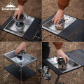 CAMPINGMOON CK-25PG Stainless Steel Korean Style Furnace Plate Frame Camping Sinking Windproof IGT One Unit Furnace Plate.