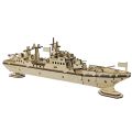 3D Puzzle DIY Wooden Toy Warship Assembly Model  Birthday, Halloween,  . 