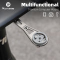 WEST BIKING Bike Odometer Bracket Multifunctional Titanium Alloy Stand Lightweight Adjustment Angle Odometer Extension Bracket. 
