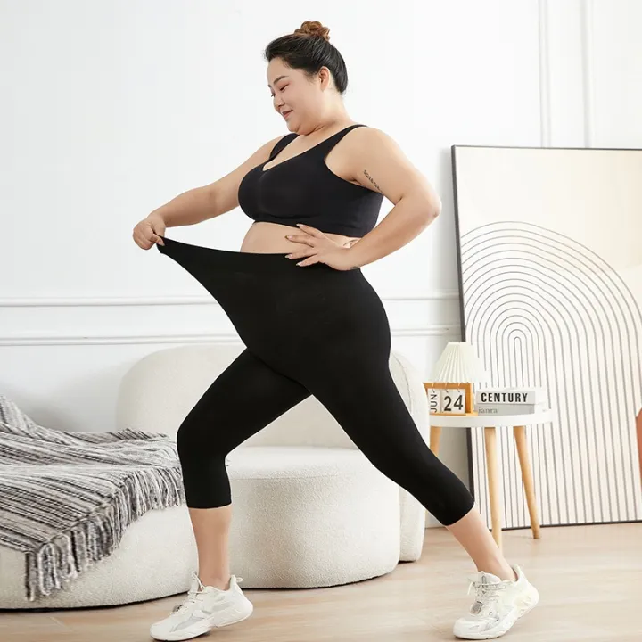 Women%20Big%20Size%20Leggings%20Black%20High%20Stretchy%20Shorts%20Outdoor%20Wearling%20Casul%20Sports%20Tights%20Ladies%20Plus%20Size%20Modal%20Leggings%20-%20Image%204