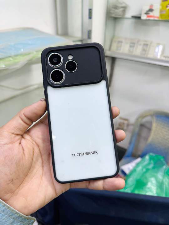 Tecno Spark 40 Premium Transparent Q series Back Cover – Slim, Strong ...