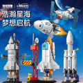 Creative Aerospace Series Building Blocks Space Rocket Craft Launch Center Station Base Set Bricks Toys For Boys Christams Gifts. 